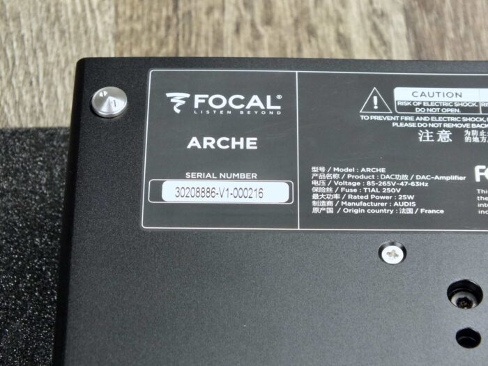 Focal Arche highend DAC and headphone amplifier NEW 4