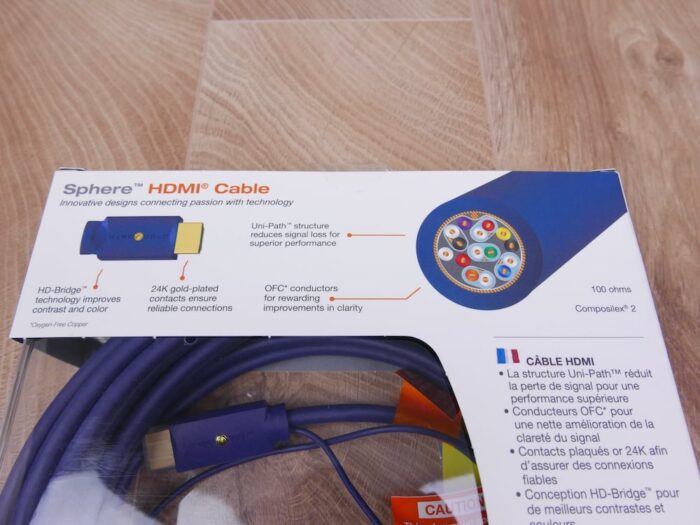 Wireworld Sphere HDMI 2 18 Gbps UltraHD 4K Superior 3D digital audio cable 12,0 metre NEW 5