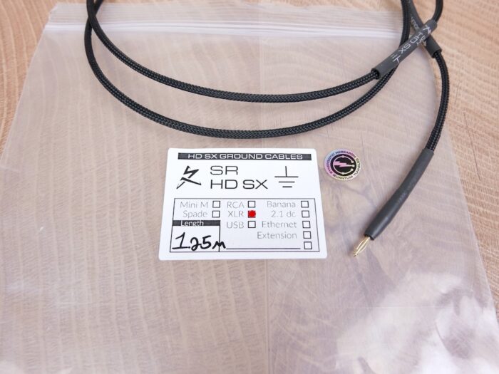 Synergistic Research HD SX audio Ground Cable Mini Banana to male XLR 1,25 metre NEW 4