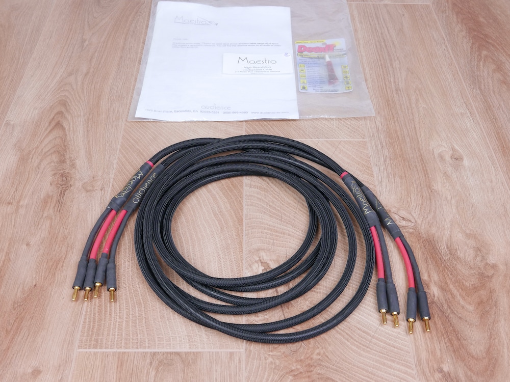 Audience Maestro audio speaker cables 2,5 metre - Contrado Audio