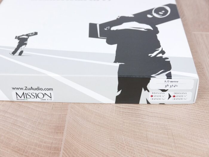 Zu Mission audio speaker cables 1,0 metre 4