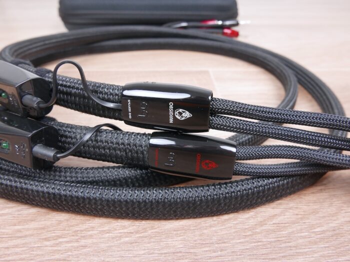 AudioQuest Obsidian full silver highend audio speaker cables 2,0 metre 2