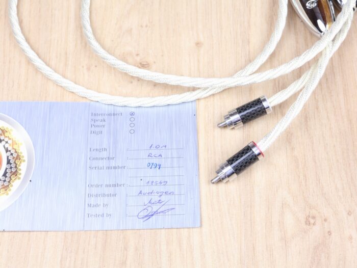 Crystal Cable Absolute Dream silver highend audio interconnects RCA 1,0 metre 13