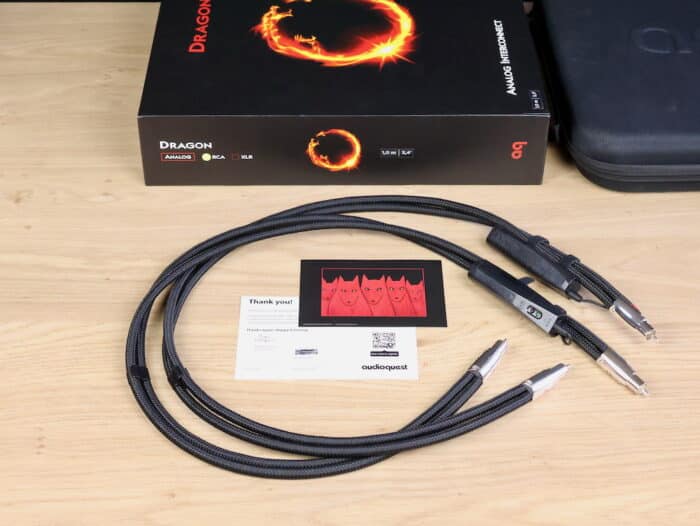 AudioQuest Dragon highend silver audio interconnects RCA 1,0 metre 11