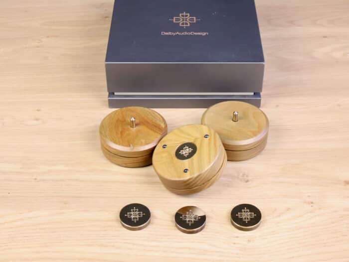 Dalby Audio Design D7-LVSE90 Lignum Vitae highend end audio tuning feet (set of 3) 1