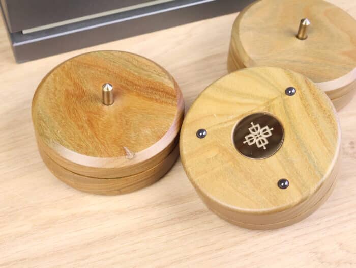 Dalby Audio Design D7-LVSE90 Lignum Vitae highend end audio tuning feet (set of 3) 2
