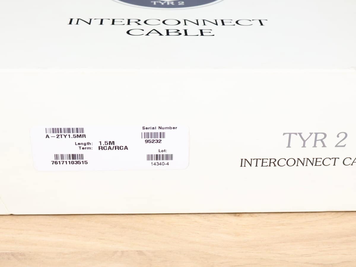 Nordost Norse Tyr 2 highend audio interconnects RCA 1,5 metre 4
