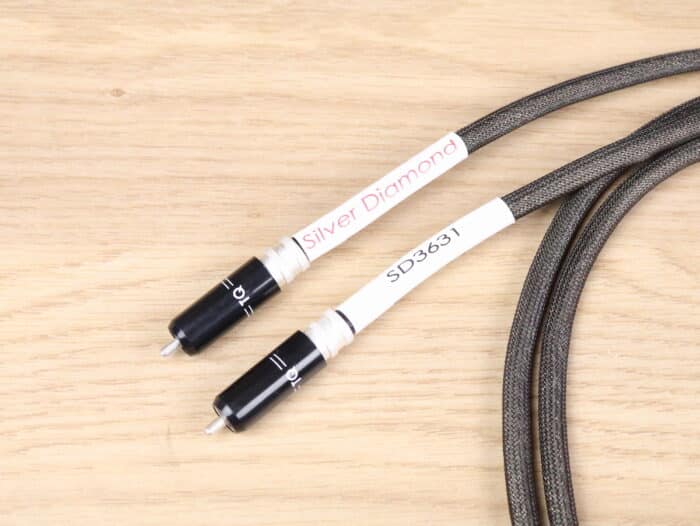 Tellurium Q Silver Diamond highend audio interconnects RCA 1,0 metre 43