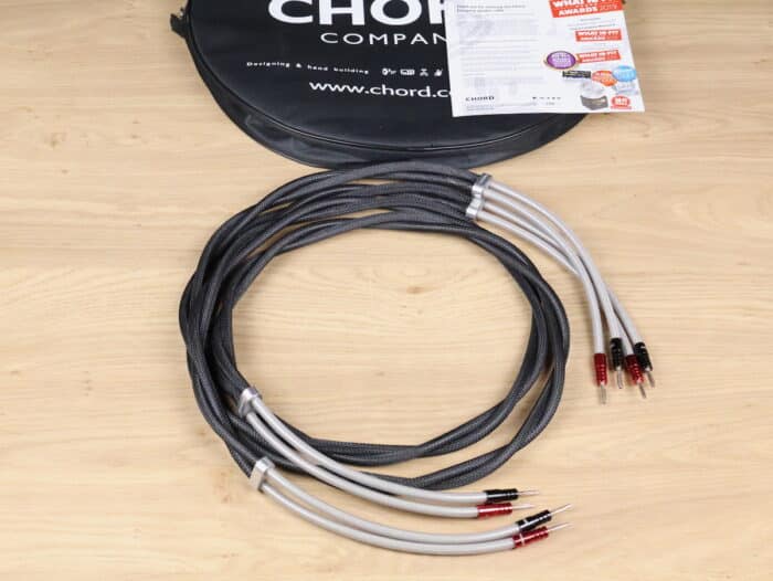 Chord Company Signature XL highend audio speaker cables 2,0 metre 1