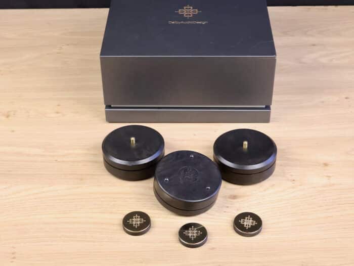 Dalby Audio Design D7-GE90 Gabon Ebony highend end audio Isolation Feet (set of 3) 1