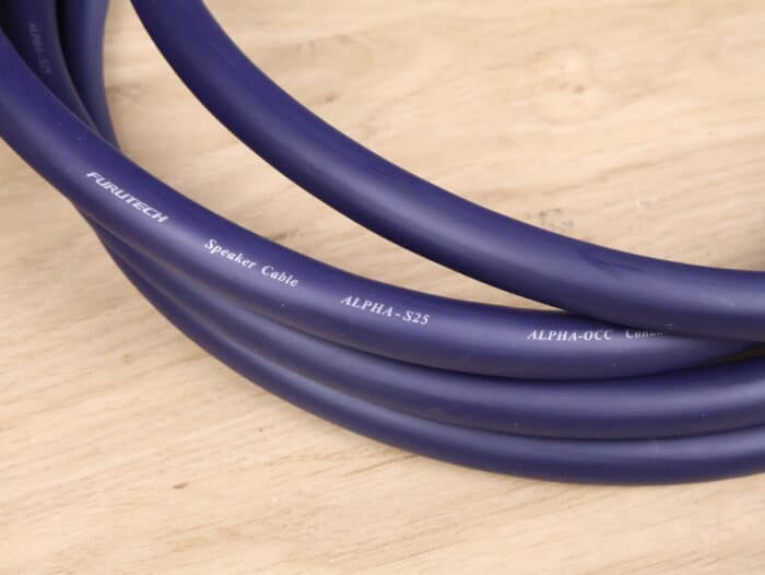 Furutech Alpha-S25 audio speaker cables 2,5 metre 2