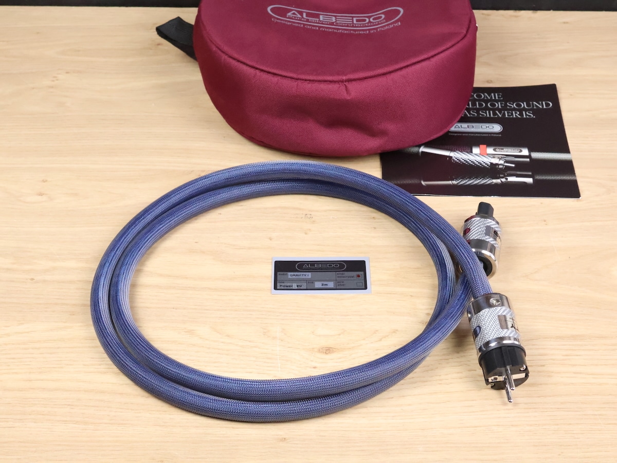 Albedo Gravity I pure silver highend audio power cable 2,0 metre 1