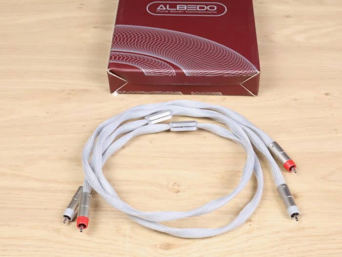 Albedo Monolith pure silver highend audio interconnects RCA 1,0 metre 1