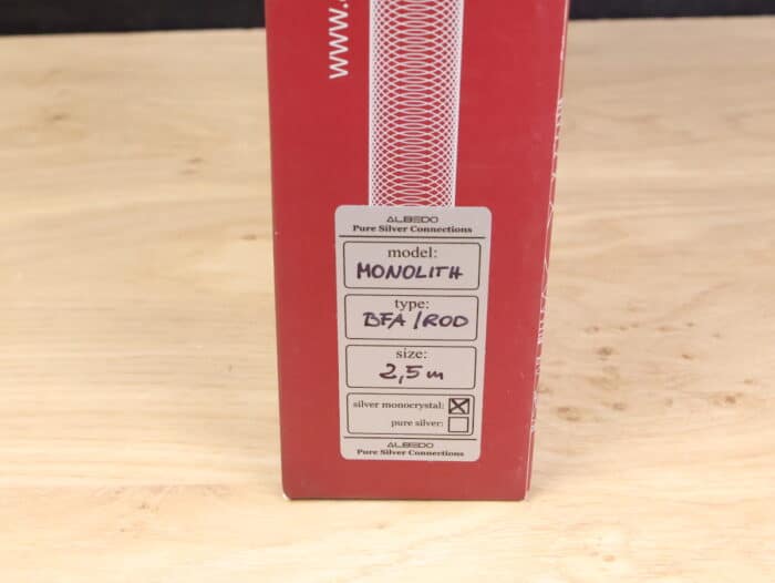 Albedo Monolith pure silver highend audio speaker cables 2,5 metre 5