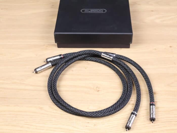 Albedo Solid pure silver highend audio interconnects RCA 1,0 metre 1