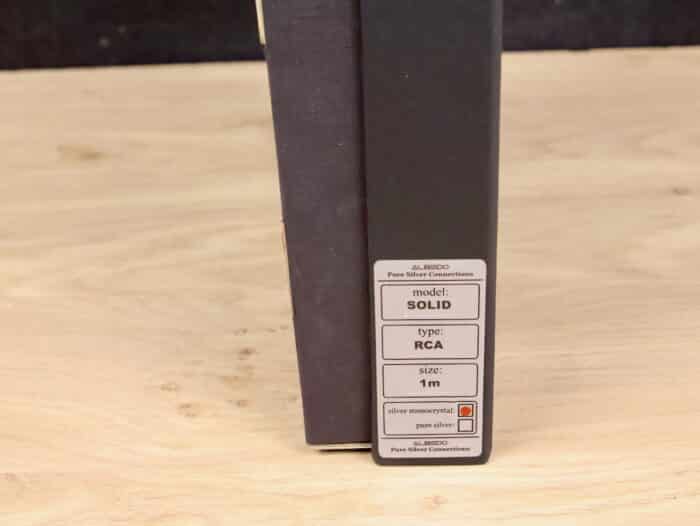 Albedo Solid pure silver highend audio interconnects RCA 1,0 metre 4