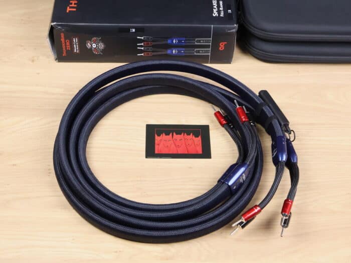 AudioQuest ThunderBird ZERO highend audio speaker cables 2,5 metre 1