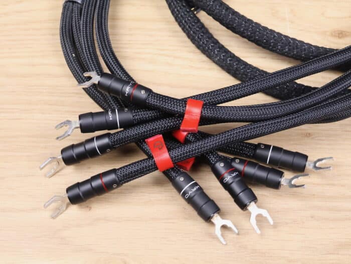 IKIGAI Kangai highend silver-gold audio speaker cables 2,0 metre 4