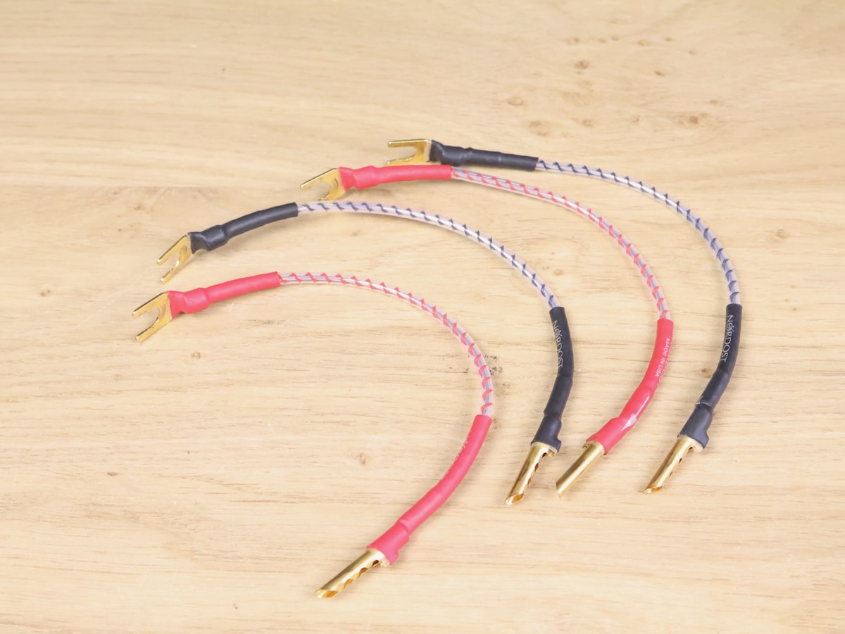Nordost Norse Bi-Wire audio speaker cable jumpers (set of 4) 61