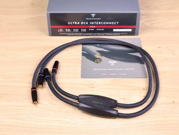 Transparent Audio Ultra G6 highend audio interconnects RCA 1,0 metre 11