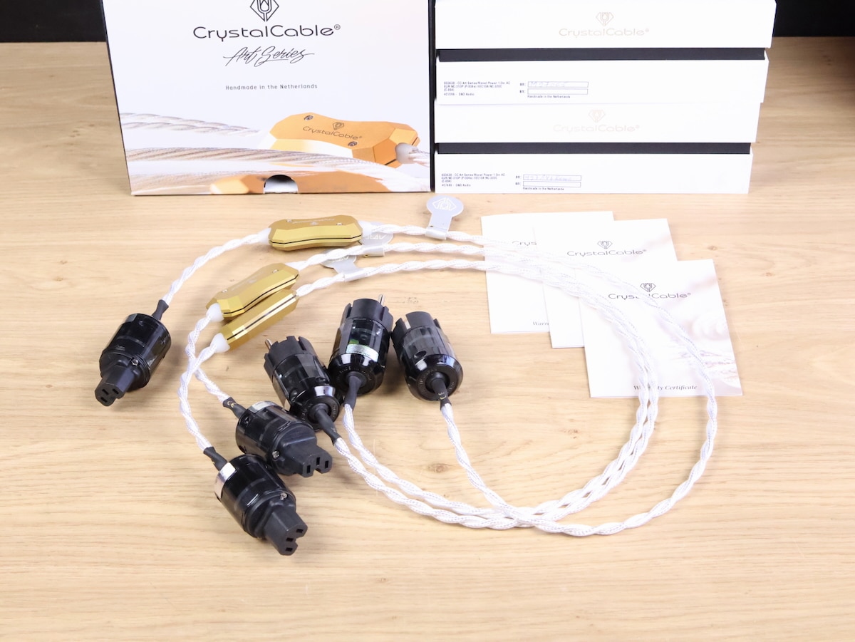 Crystal Cable Art Series Monet highend silver audio power cables 1,0 metre (3 available) 1