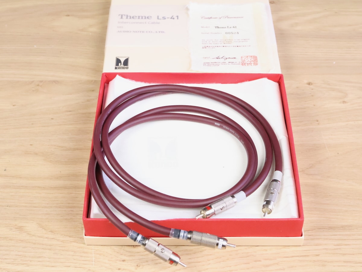 Kondo (Audio Note) Theme LS-41 silver highend audio interconnects RCA 1,0 metre 101