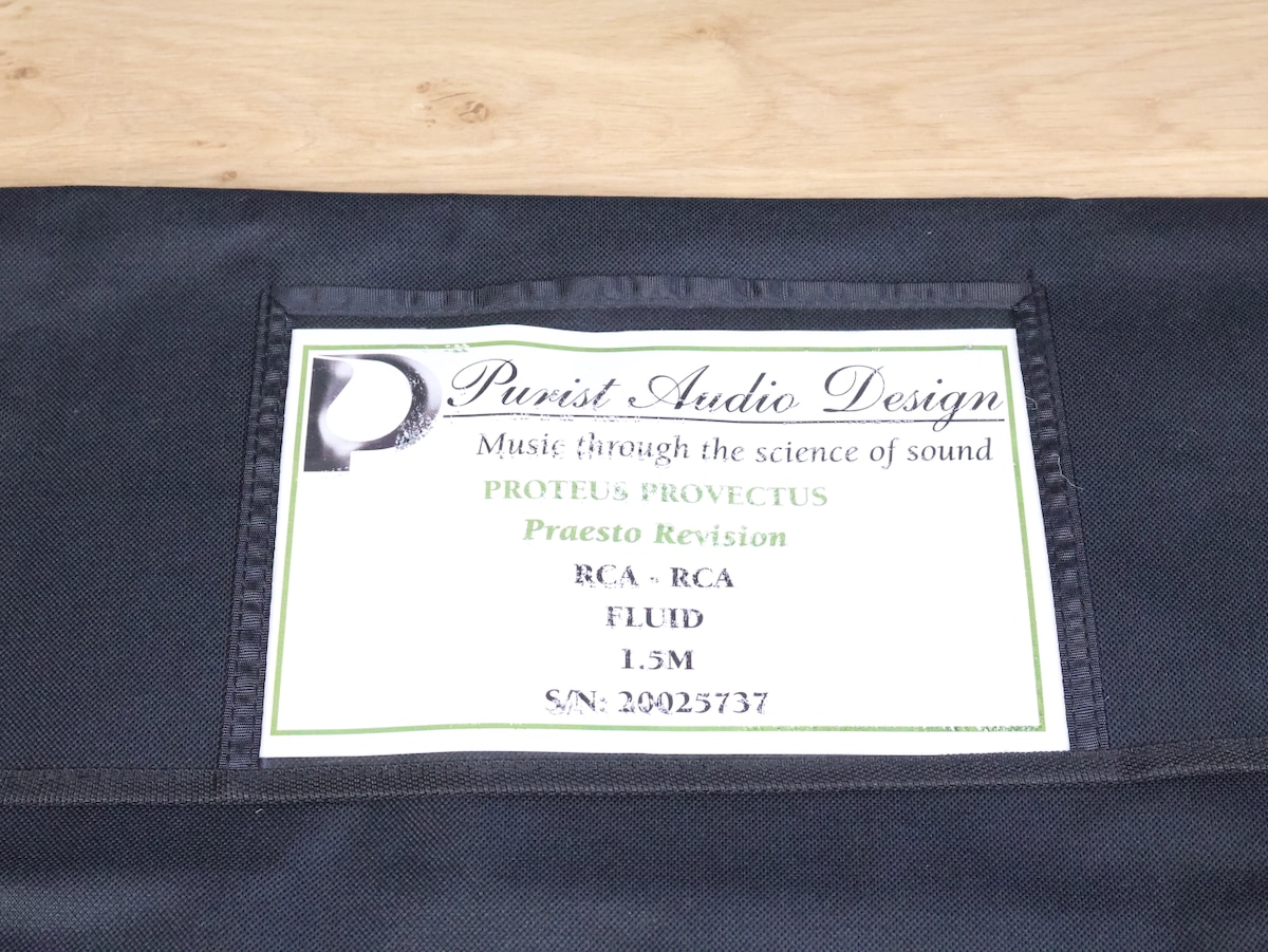Purist Audio Design Proteus Provectus Praesto highend audio interconnects RCA 1,5 metre 4