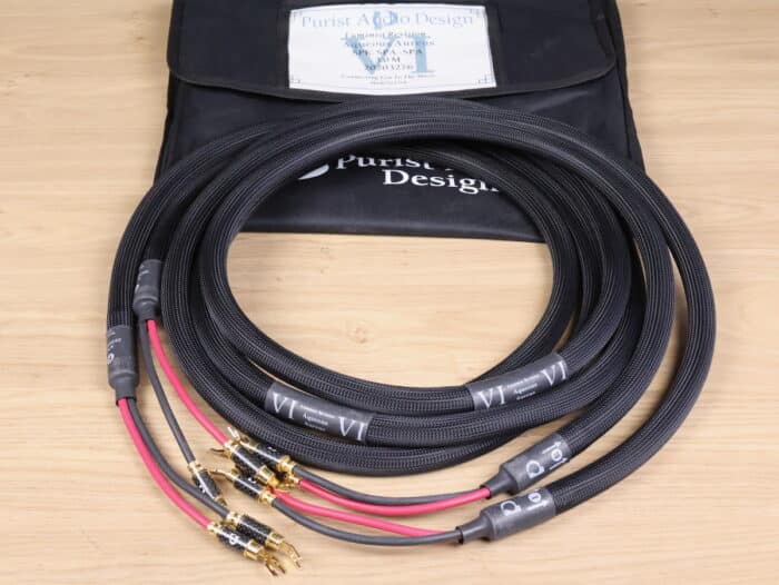 Purist Audio Design Aqueous Aureus (Luminist) audio speaker cables 3,0 metre 11