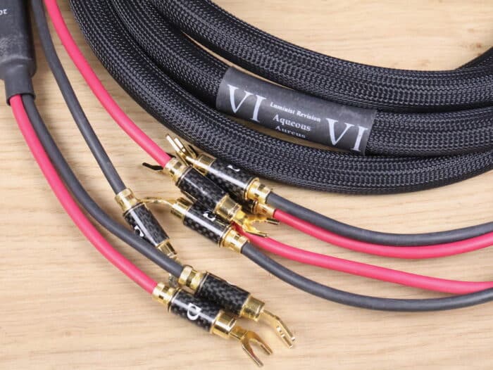 Purist Audio Design Aqueous Aureus (Luminist) audio speaker cables 3,0 metre 12