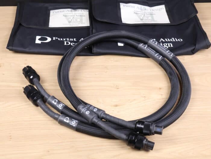 Purist Audio Design Aqueous Aureus (Luminist) high end audio power cable 1,5 metre (2 available) 1