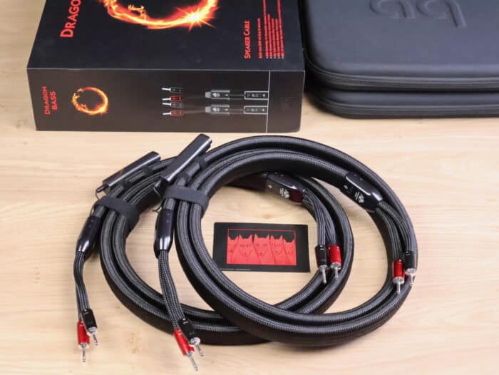 AudioQuest Dragon BASS high end audio speaker cables 2,5 metre 1