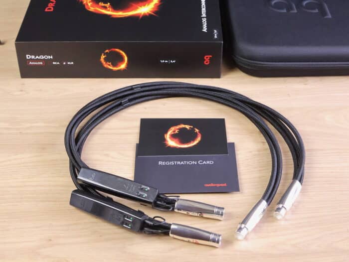 AudioQuest Dragon high end silver audio interconnects XLR 1,0 metre 1