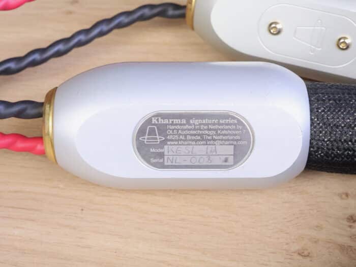 Kharma Enigma Signature high end silver audio speaker cables 2,4 metre 2