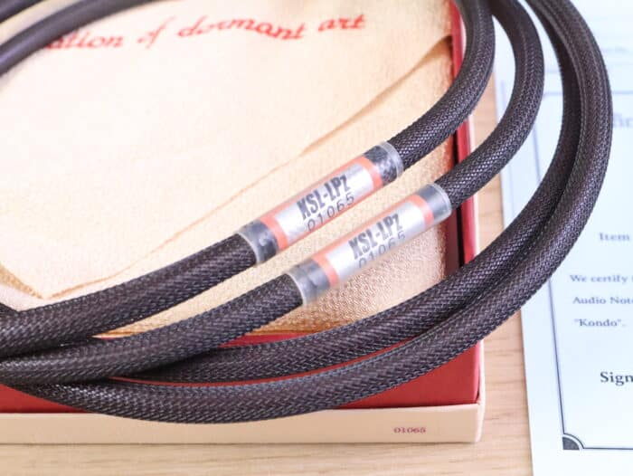 Kondo Audio Note KSL-LPz high end silver audio interconnects RCA 1,0 metre 2
