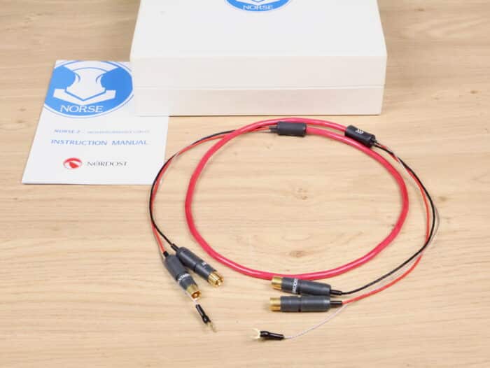 Nordost Norse Heimdall 2 Phono Tonearm audio interconnect RCA-RCA 1,25 metre 1