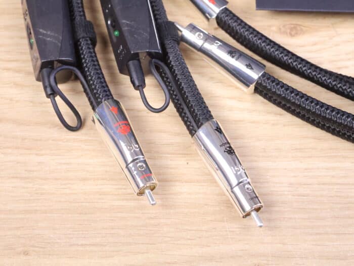 AudioQuest Dragon high end silver audio interconnects RCA 1,0 metre NEW 2
