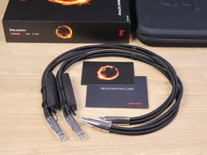 AudioQuest Dragon high end silver audio interconnects XLR 1,0 metre NEW 1