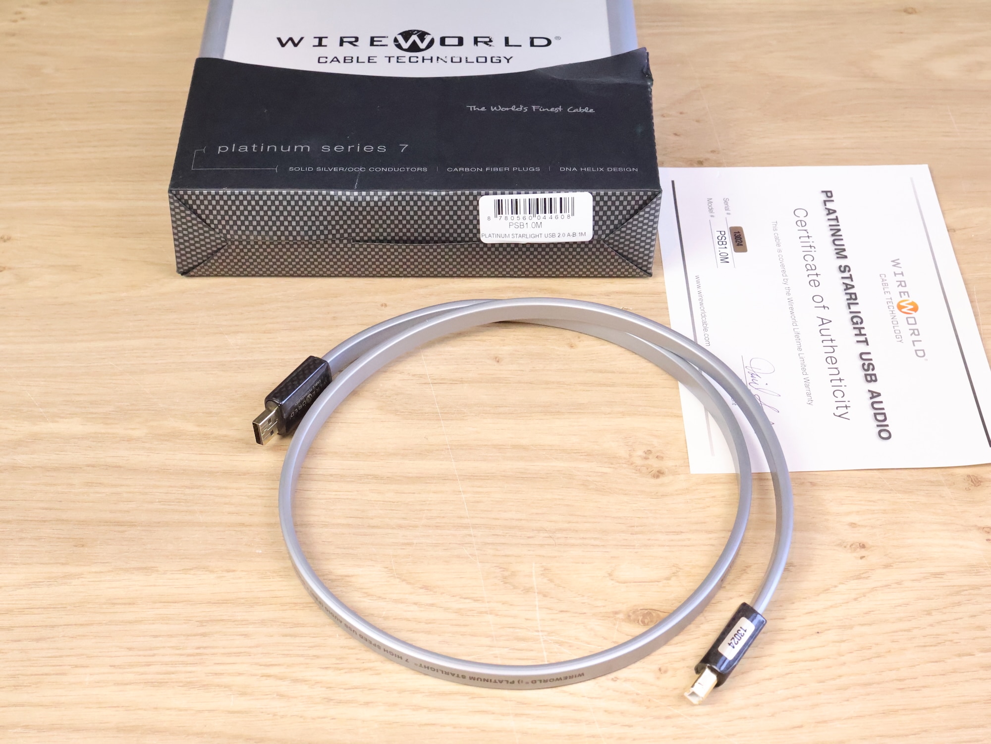 Wireworld Platinum Starlight 7 high end audio USB cable 1,0 metre